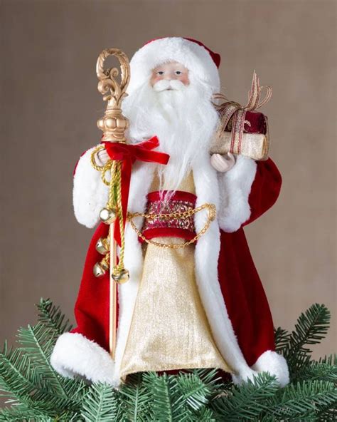 Classic Santa Tree Topper Balsam Hill Tree Toppers Christmas