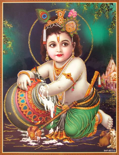Shri Krishna Poster Baal Krishna Poster Nandlal Poster Baby Krishna