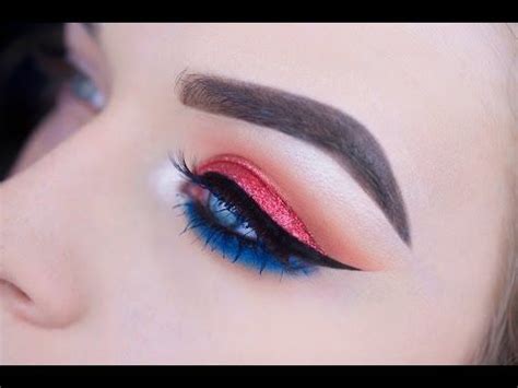Looking for 4th of july makeup look ideas? Red, white and beautiful. | Smokey eye makeup, 4th of july makeup, Youtube makeup
