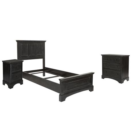 Osp Home Furnishings Farmhouse Basics Twin Bed Set With Chest Of