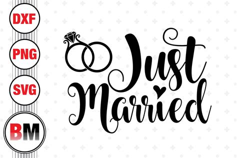 Just Married Svg Png Dxf Files By Bmdesign Thehungryjpeg My XXX