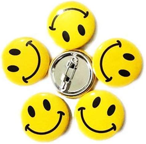 Lgege 100pcs Mini Metal Smiley Smile Face Button Pins Amazonca