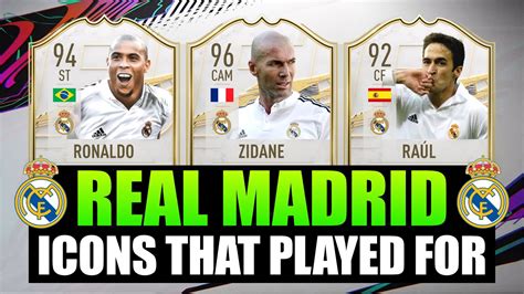 Fifa 21 Football Icons That Have Played For Real Madrid Zidane