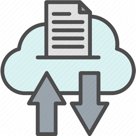 Transfer Data Traffic Cloud Document Icon Download On Iconfinder