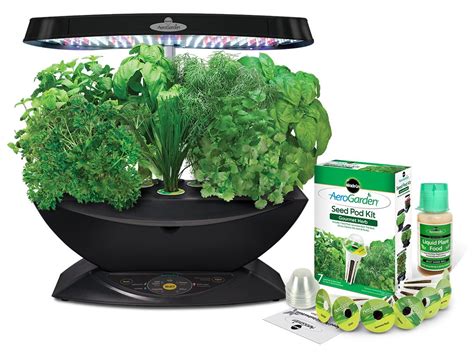 Regardless of where we live, most of us have undeniable need of herbs, flowers, and vegetables throughout the season. AeroGarden LED Indoor Garden Grow Plants Gourmet Herb Seed ...