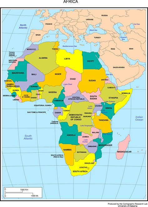 Africa Map With Labeled Countries United States Map