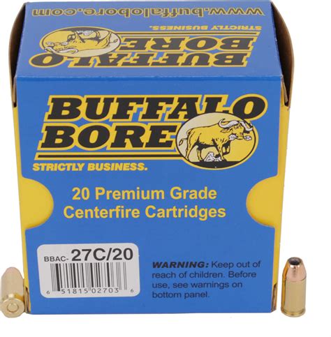 Buffalo Bore Ammunition Handgun 380 Acp Fmj 90 Grains 20 Rounds Per Box