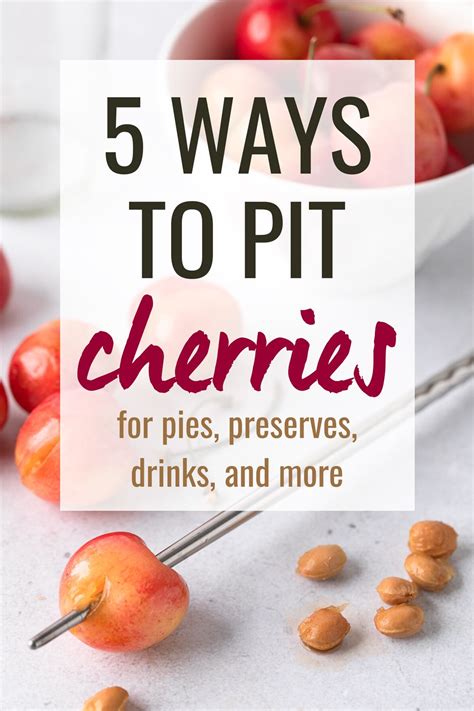 How To Pit Cherries 5 Easy Methods Striped Spatula How To Pit