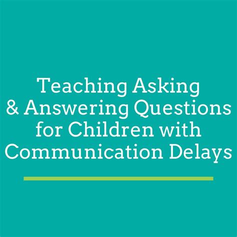 Teaching Asking And Answering Questions Teaching Teaching Tools