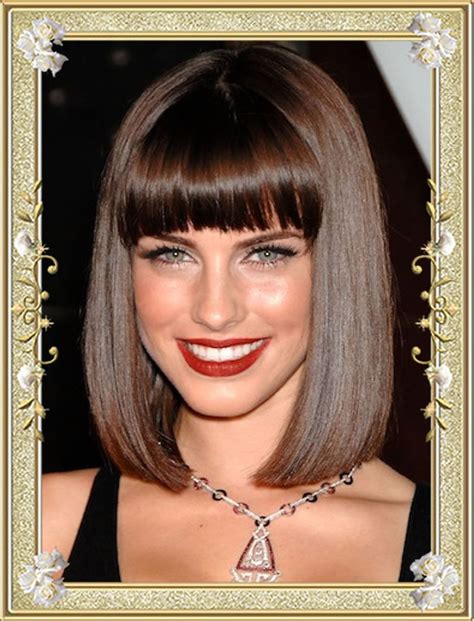 55 Medium Hairstyles With Bangs In 2017 Right Bang For Face Shape Page 2 Hairstyles