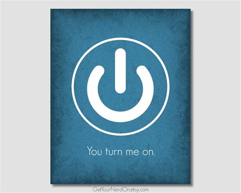You Turn Me On Computer Geek Ts Programming Poster Funny Etsy