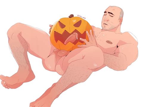 Rule 34 Character Request Fabssdaf Fucking Pumpkin Halloween Improvised Sex Toy Male Male