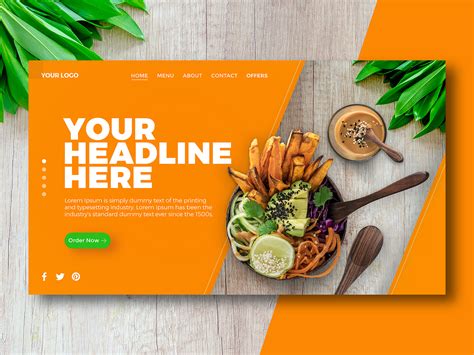 Healthy Food Banner Concept By Psuiuxdesign On Dribbble