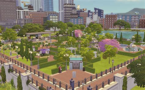 Downtown Park The Sims 4 Via Sims