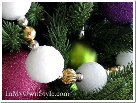 How To Make A Snowball Christmas Tree Garland Christmas Tree Garland