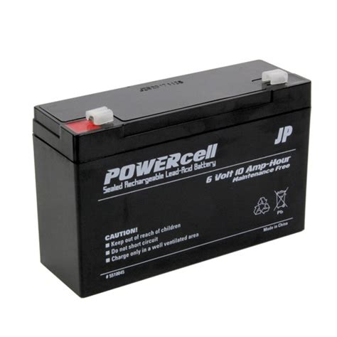 6V 10Ah Powercell Gel Battery