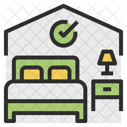 Available Room Icon of Colored Outline style - Available in SVG, PNG, EPS, AI & Icon fonts