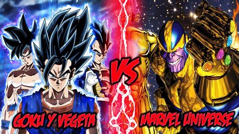 Goku Y Vegeta Vs Marvel Explicación Youtube