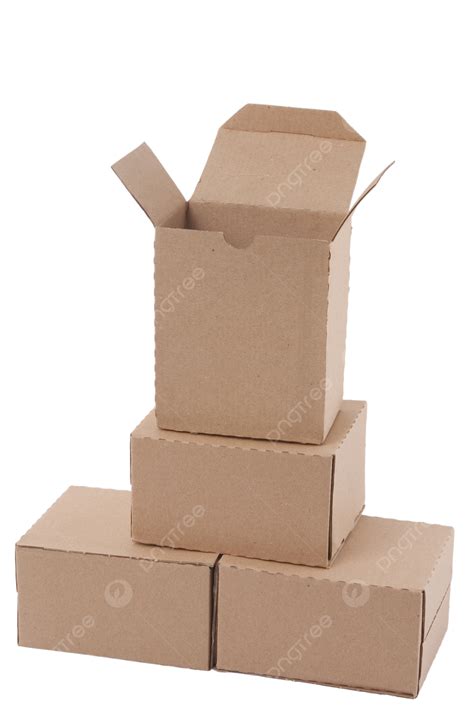 Brown Cardboard Boxes Arranged In Stack Stockpiling Package Delivery