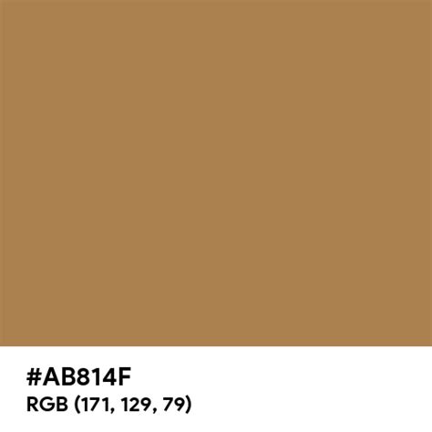 Brown Beige Color Hex Code Is Ab814f