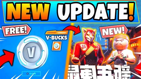 Free V Bucks And Lunar New Year Event In Fortnite New Update In Battle