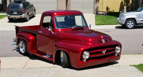 1953 Ford F 100 Candy Apple Red Ford Daily Trucks