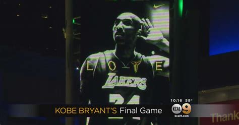 Staples Center Gets Ready For Kobe Bryants Final Game Cbs Los Angeles