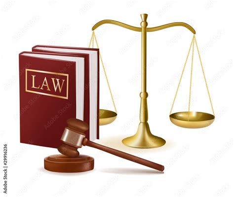 Scales Of Justice Judge Gavel And Law Books Vector Stock Vector