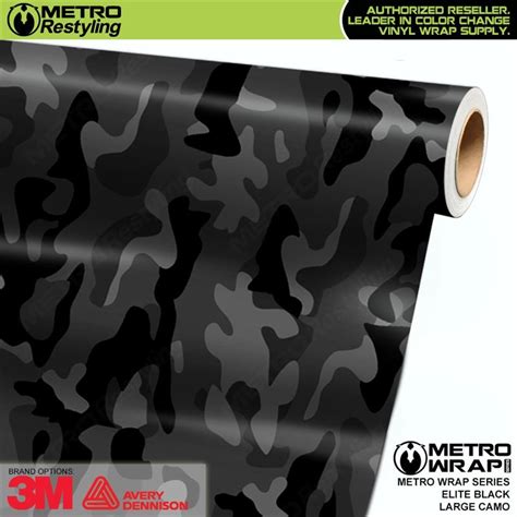Elite Black Camouflage Vinyl Wrap Metro Series Metro Restyling In