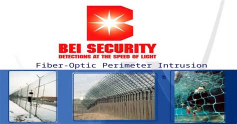 Fiber Optic Perimeter Intrusion Detection System Ppt Powerpoint