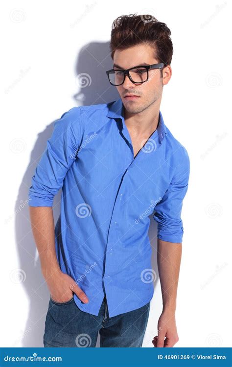 Young Business Man Holding One Hand In His Pocket Stock Image Image