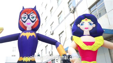 Customized Inflatable Superwoman Costumes Party Inflatable Suits With