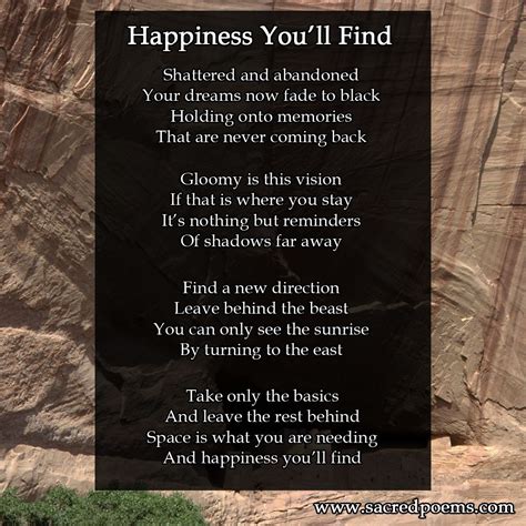 Happiness Youll Find Inspirational Poems Poems Poem Memes