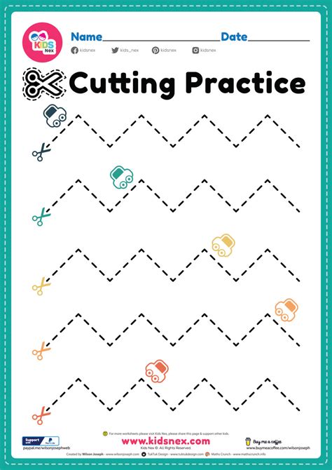 Cutting Practice Free Printable Pdf Worksheets For Kids