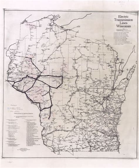 Electric Transmission Lines Wisconsin Map Or Atlas Wisconsin