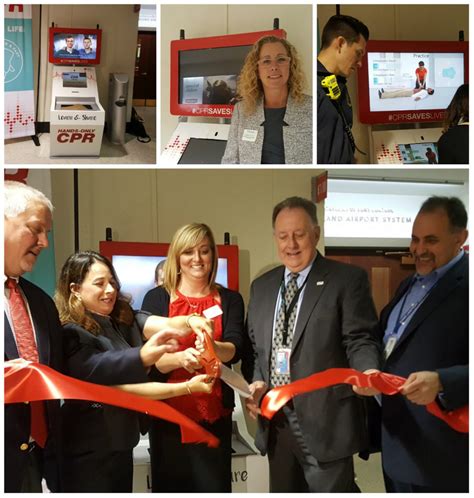 Aha Unveils Hands Only Cpr Training Kiosk At Cleveland Hopkins