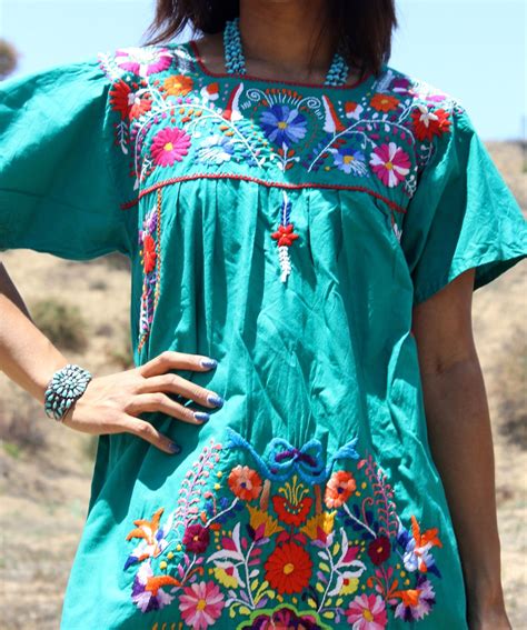 Beautiful Hand Embroidered Mexican Dress Mexican Dresses Embroidered