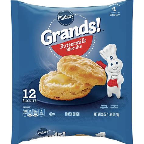 No colors from artificial sources or high fructose corn syrup. Pillsbury Frozen Dough, Buttermilk Biscuits (12 each) from ...