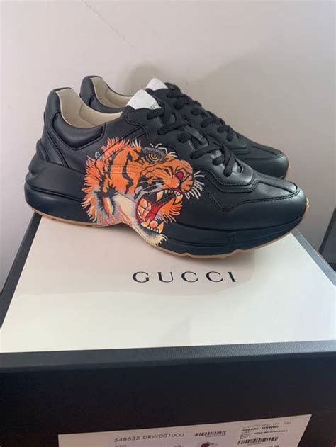 Gucci Gucci Rhyton Leather Sneaker With Tiger Grailed