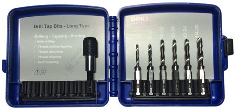 6 Piece Hss Combined Drill Bit And Tap Drap Set Dwtdrap Set