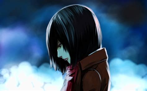 Download Wallpapers 4k Mikasa Ackerman Attack On Titan Darkness