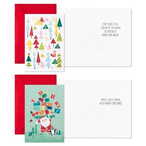 Whimsical Assortment Boxed Christmas Cards Pack Of 24 Boxed Cards