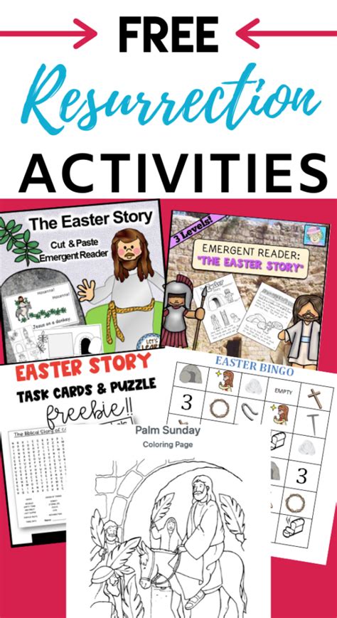 Resurrection Of Jesus Free Easter Activities For Kids Easter