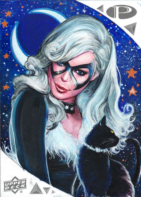 Marvel Premier 2019 5x7 Sketch Card The Black Cat By Fredianofficial