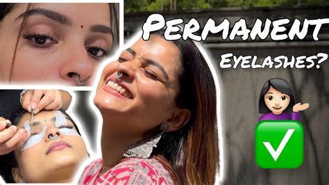 Eyelash Extensions For The First Time Permanent Eyelashes Ishani Sanghavi Youtube