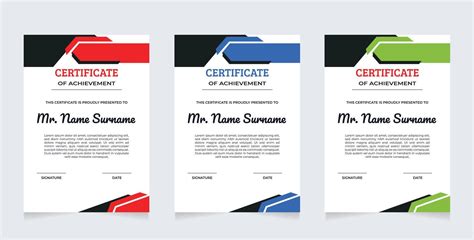 Certificate Premium Template Awards Diploma Background Vector Modern
