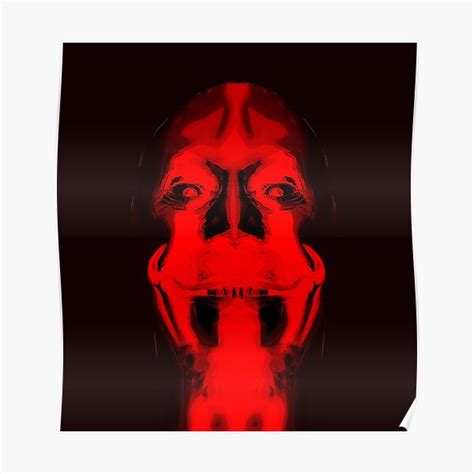 Dark Crazy Demon Face Poster For Sale By Manuart79 Redbubble