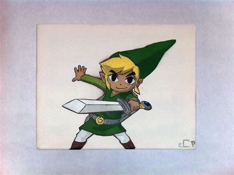 Link Legend Of Zeldathe Wind Waker Stencil By Prometteu On Deviantart