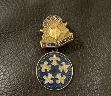 Vintage Cub Scouts Den Mother Pin Boy Scouts Of America 1950s Nyc