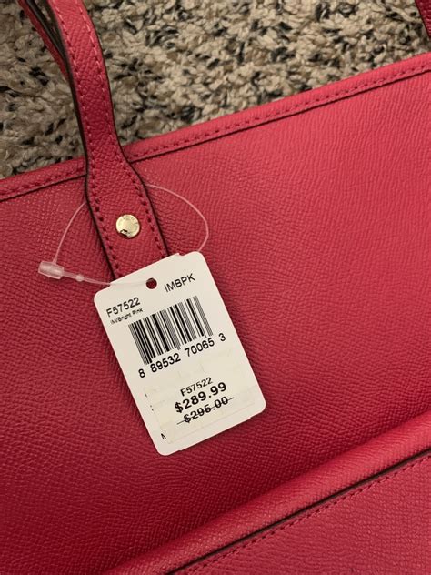 Nwt Coach Crossgrain Leather City Zip Tote F57522 Bright Pink Ebay